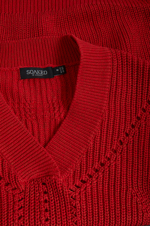 Knit OCEANE RODEO red- LAST ONE SIZE S